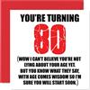 Stuff4 Divertente biglietto di auguri 80° compleanno uomini e donne, Start Lying