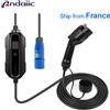 ANDAIIC Caricatore 32A Caricatore rapido EV Spina CEE Auto elettrica Portatile Uso domestico Tipo 2 Tipo 1 7KW Wallbox monofase