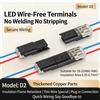 NONE Connettore Elettrico Impermeabile 1/2/3 Pin per Automobili - Striscia di Terminali Sigillata e Anti Polvere Connessione Cavo Elettrico AutoConnettore 1 Pin Auto Terminale 2 Pin Impermeabile Connettore