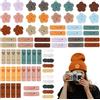 JNYUTEEN 70 Pezzi Etichette Handmade da Cucire, 4 Stili Handmade Etichette con Fori, Etichett per Abbigliamento Etichett Cucito Pelle PU per Jeans Scarpe Cappelli Craft