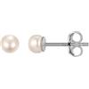 Silvora Orecchini Clip da Donna Bianco Perle d'Acqua Dolce Perla 925 Sterling Orecchini Barocchi Perla 4/6/8/10 mm Gioielli Regalo Mamma Ragazza Fidanzata Festa della Mamma