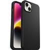 OtterBox, Custodia per iPhone 14 Plus serie Symmetry, ultra sottile, compatibile con ricarica wireless, bordi rialzati per proteggere fotocamera e schermo, colore nero