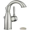 Moen 84144SRN Sarona 10,2 cm Centerset - Rubinetto monocomando per bagno, in nichel spazzolato