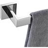 KOKOSIRI B4003CH-L16 Portasciugamani singolo da 40,6 cm, porta asciugamani per cucina e bagno, montaggio a parete, in acciaio inox SUS304, cromato lucido