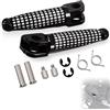 Hokuotolite Poggiapiedi, poggiapiedi anteriore pilota/conducente per ninja zx6r 08-23, zx10r 08-10, z1000 10-13, z1000 abs 14-16, zr800 13-15, z800 abs 2016, z h2 2020-2023,Z H2 se 2021-2024, nero