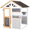 roba Casetta da gioco outdoor - Gioco da giardino in legno per bambini da 18 mesi - Banco vendita & rubinetto - Expandibile con cucina e tavolo da picnic - Multicolore
