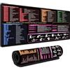 AURIVEE Tappetino Mouse XXL con Scorciatoie Excel in Italiano - Scrivania Ufficio con Comandi Word PPT Windows + 11 Consigli Relax - 40x90cm