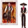 Barbie Signature Día De Muertos 2025, bambola Ken collezionabile con camicia color crema, smanicato e pantaloni neri, sombrero e decorazione calavera sul viso, JBJ06