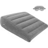 ProPillows Cuscino a Cuneo Gonfiabile Portatile - Cuscino Triangolare per Letto e Divano, Supporto per Schiena, Gambe e Ginocchia, Ideale per Reflusso, Riposo, Lettura e Viaggio(Grigio)