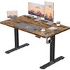 JUMMICO Scrivania Regolabile in Altezza con Caricatore USB, Scrivania Regolabile Elettrica 120 x 60 cm, Standing Desk