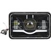 Qiilu Faro a LED Quadrato, Faro Anteriore a LED Quadrato per Camion con DRL Abbagliante e Anabbagliante per Cherokee Limited Sport Utility 2015