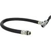 leruiyezs Tubo Prolunga di Gomma Flessibile della Pompa di Gonfiaggio 38 cm Tubo Manometro Pressione Gomme per Gonfiaggio Pneumatici Auto Bici Moto Tubo di Ricambio Compatibile con Valvola Schrader