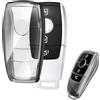 leruiyezs Custodia Chiavi Trasparente,Cover TPU Resistente,Design Cristallino,Protezione Telecomando Auto,per Mercedes Benz Class A B C E G S CLA CLE CLS GLA GLC GLE GLK,Custodia Per Chiave Mercedes