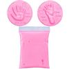 Jauarta Kit per la cura del bambino, per la cura del bambino, per i piedi, impronte digitali, tono morbido, in gommapiuma, accessorio per bambini (rosa)