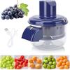 Yanmis Macchina Elettrica per Pelare Automatica Ricaricabile - Pelapatate per Uva, Ciliegie, Aglio e Piccoli Frutti con Batteria 1300mAh in ABS 50W