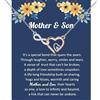 BNQL Collana con ciondolo a forma di cuore infinito, regalo per mamma e figlio per il compleanno della mamma, Acciaio inossidabile