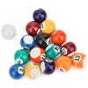 GOTOTOP Mini Biliardo Set, 16 PZ 32 MM Resina Tavolo da Biliardo Include 15 Palline Numerate e 1 Stecca