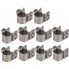 aqxreight Morsetto a T da Morsetto per tubo in acciaio inossidabile 304 Morsetto per tubo resistente (confezione da 10)(6-8Mm)