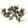 Oumefar 500 pezzi 11 x 16 mm chiodi per tappezzeria chiodini modello crisantemo retro bronzo ferro chiodi perni per divano sughero decorazione fissa