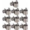Vikye Fascette Stringitubo, 10 Pz 6mm-20mm Mini Morsetti di Serraggio Clip di Serraggio in Acciaio Inossidabile per Tubo Flessibile dell'Acqua per Famiglia, Serbatoio del Gas, Tubo di Automobili(6-8mm)
