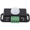 Fdit Interruttore di rilevamento del sensore di movimento di sicurezza del corpo con funzione timer di movimento per striscia luminosa a LED (DC 12V/24V)