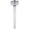 Wifehelper Braccio Doccia, Parete Quadrata a Parete in Acciaio Inossidabile Prolunga Doccia Diritta per Soffione Doccia a Soffitto Bagno (40 Cm / 15,74 Pollici)