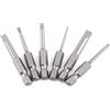 Hilitand 6pcs punte a cacciavite a punta piatta con intaglio Set lega S2 magnetica 0.25 con esagono incassato punte a cacciavite a taglio 50mm 2.0-6.0mm