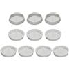 QUARKZMAN 10pz 50mm/2 Pollici Prese d'Aria Griglie Soffitto Circolari Intradosso, Copertura Sfiato Intradosso in Plastica Grigio chiaroper Bagno Casa Ufficio Cucina Armadio Guardaroba
