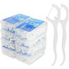 leruiyezs 400pcs Archetti Filo Interdentale Archetto Filo Interdentale e Forcelle Interdentali con Contenitore Igienico Portatile Cura Dentale per Famiglia Pulizia Precisa tra i Denti,forcelle