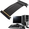 Tosuny PCIE 4.0 X16 Extender Riser Cable, High Speed Flex Dual Sided Reverse 180 Gradi PCI E Ports Cavo di Prolunga Scheda Grafica GPU per 7900 XT 7800 XT 7700 XT 7600 7500, Ecc