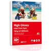 Inkuway 60 fogli A3 Plus A3+ 180 g/m² - Carta fotografica lucida per getto d'inchiostro 13x19 per stampanti fotografiche a getto d'inchiostro fai-da-te