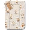 Totsy Baby Fasciatoio neonato 70 x 50 cm - materassino portatile universale lavabile e impermeabile su cassettiera lavatrice e tavolo cuscino da viaggio tappetino materasso Oeko-Tex Giraffe