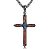 YAFEINI Regali per battesimo in argento 925 Virgen De Guadalupe/mani in preghiera/San Cristoforo ciondolo collana gioielli cristiani regali cresima, 22 inches (with extender), Argento sterling, Non
