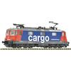 Fleischmann 732402 421 389-8 SBB Cargo rosso/blu fari rettangolari Scala N 1/160