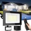 Sararoom Faretto Led da Esterno con Sensore di Movimento, 100W 10000LM Faro Proiettori - 108Leds 6500K Bianca Fredda Luci di Sicurezza, IP65 Impermeabile Lampade da parete per Garage Cortile Giardino