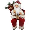 Babbo Natale 30cm scozzese seduto