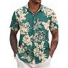 Maglietta Henley Uomo COOFANDY Manica Corta – Grigio Scuro Taglia M – Leggera In Cotone Con Bottoni, Regular Fit Per Estate - 5