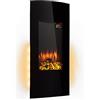 KLARSTEIN Camino Elettrico 2000 W, Camino Finto a Riscaldamento Elettrico a Basso Consumo, Fuoco Finto LED, Termocamino con Telecomando, Termostato e Timer
