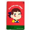 Fujiya RARA VERSIONE LIMITATA Fujiya Any time with PEKO Phone Card NTT Kids MADE...