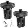 APRRMLIZW Adattatore in Alluminio da 1/4 inch - 20 Pollici Adattatore per Treppiede Accessorio 2 Pezzi per Fotocamera Gopro Sony Gopro Hero Insta360 Sjcam Sj4000 Xiaomi Xiaoyi e Altre Action Camera