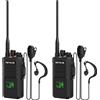 Retevis NR40 Walkie Talkie Professionali, Walkie Talkie Digitali e Analogici, IP67 Impermeabile, 2800mAh, Chiamata di Gruppo, Protezione AES256, Radio Robusta per Eventi, Sicurezza (Nero, 2 Pezzi)