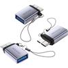 MOGOOD Micro B Plug to USB Adattatore femmina, Micro B a USB3.0 femmina, Micro B a USB Adattatore dati femmina Adattatore convertitore corto per computer, laptop, dischi rigidi esterni (3 confezioni)