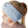 Papierdrachen Fascia per capelli per bambini in maglia - blu - comoda ed elegante con nodo - accessorio perfetto per ragazzi e ragazze