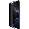 Belkin ScreenForce InvisiGlass Privacy Pellicola Protettiva per iPhone 16 Pro Max, schermo antigraffio, resistente agli impatti, applicazione senza bolle, vetro riciclato per iPhone 16 Pro Max