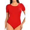Teyli body da donna a maniche corte in morbida viscosa, che segue la silhouette offrendo al contempo un comfort ottimale.Nero S