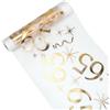 MorLuks Runner Tavolo 65 Anni, 28 cm x 10m Runner da Tavolo Oro, Decorazioni da Tavolo per Compleanno, Decorazioni 65 Anni Compleanno