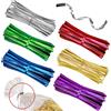Lechengjia 4800 Pezzi Cravatte di Carta Intrecciate, 10 cm di Fascette Metalliche Intrecciate per Sacchetti di Caramelle, Sacchetti di caffè, Cake Pop, Forniture per Bomboniere