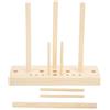 Tyenaza Attrezzo per Fare Fiocchi di Nastro, Kit Regolabile per Creare Fiocchi, Multi Dfimensioni con Bastoncini di Legno per Fare Fiocchi, Decorazioni per Feste Artigianali Fai-da-Te (con Manuale)