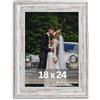 Victor cornice portafoto "Vincent" marrone 18x24 cm - stile casa di campagna vintage - vetro acrilico infrangibile - decorazione per la casa