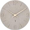 Warminn Orologio da parete radiocontrollato silenzioso vintage design grandi 30 cm alimentato da batteria moderna decorazione dell'onda radio in legno orologio retrò camera da letto soggiorno cucina